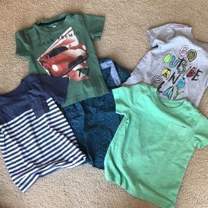 Bundle of 5 - Boys Short Sleeve Shirts - 3T